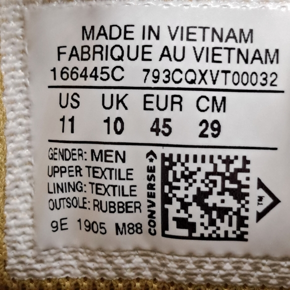 NEW Mens Converse Star Series Rn OX Natural Ivory - Picture 6 of 7